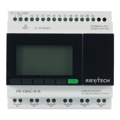 Mqtt Ethernet compatible con el protocolo de la Industria 4.0 Iiot controlador programable PLC Control de Relay (Relé programable PR-18AC-R-N)