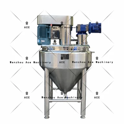 Cosméticos Ducha gel detergente líquido jabón Agitator máquina de mezclador Calefacción Precio del tanque de mezcla de acero inoxidable