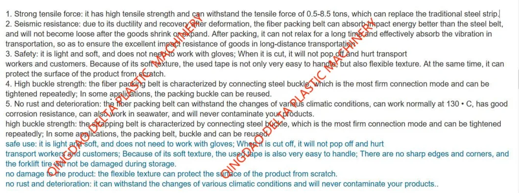 Fiber Reinforcement Composite Flexible Straps Production Line