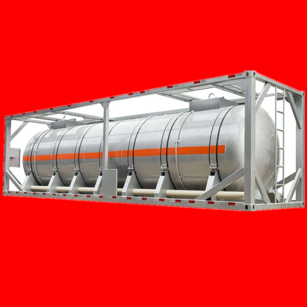 30FT Un 2031 Portable Tank for Corrosive Concentrated Nitric Acid Hno3 (Pure Aluminium Tank 22CBM)