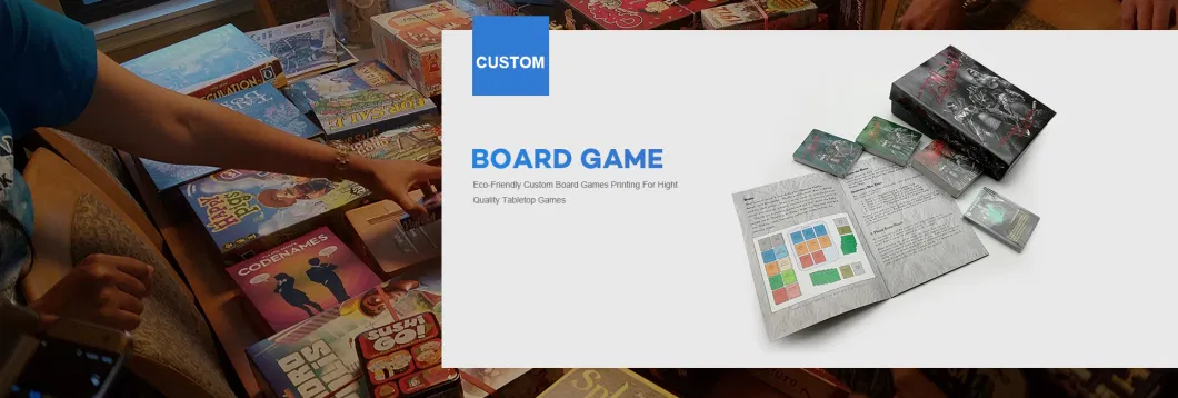 Board Games Supplie Professional Custom Printing Adult Clue Board Game