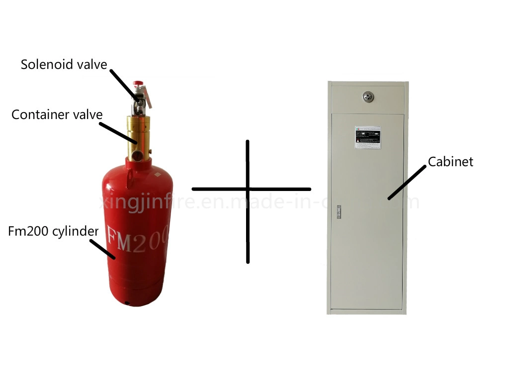 100L FM200 Cabinet Fire Extinguisher with No Residue for Collections and Documents