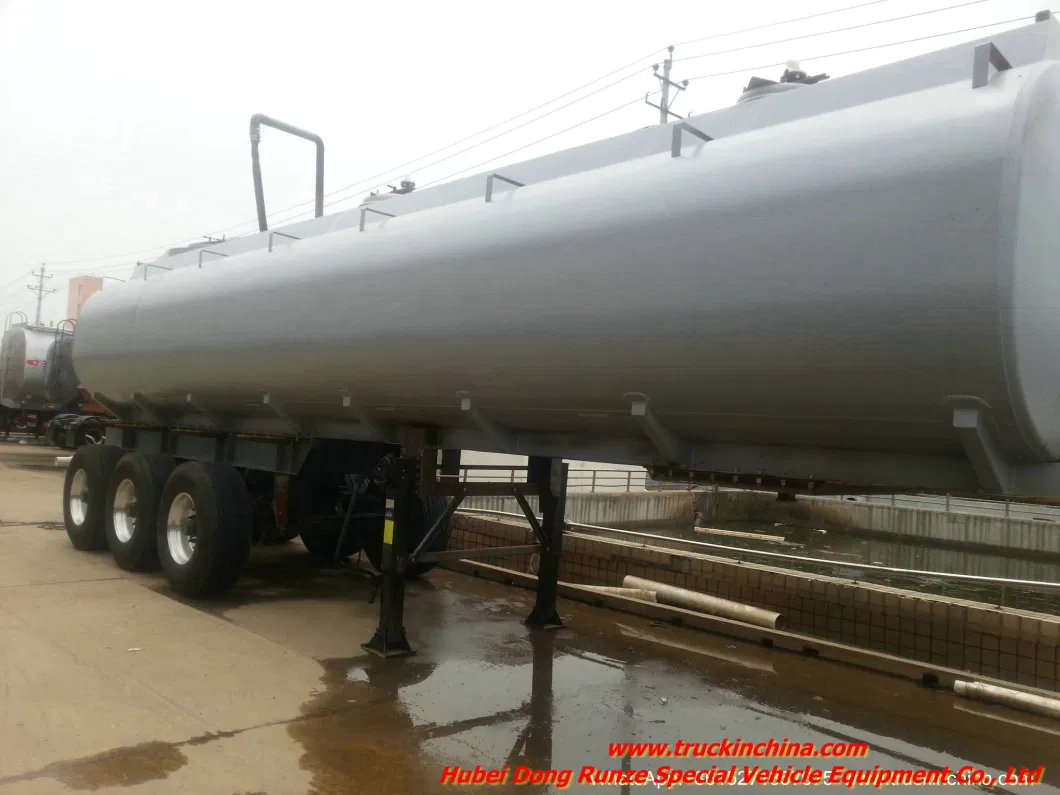 Customizing Acid Tanker Body Part for Trailer Transport (Steel Lined Plastic LLDPE 16mm Tank Capacity 22-36M3 Hydrochloric Acid Dilute Sulphuric Acid chemical)