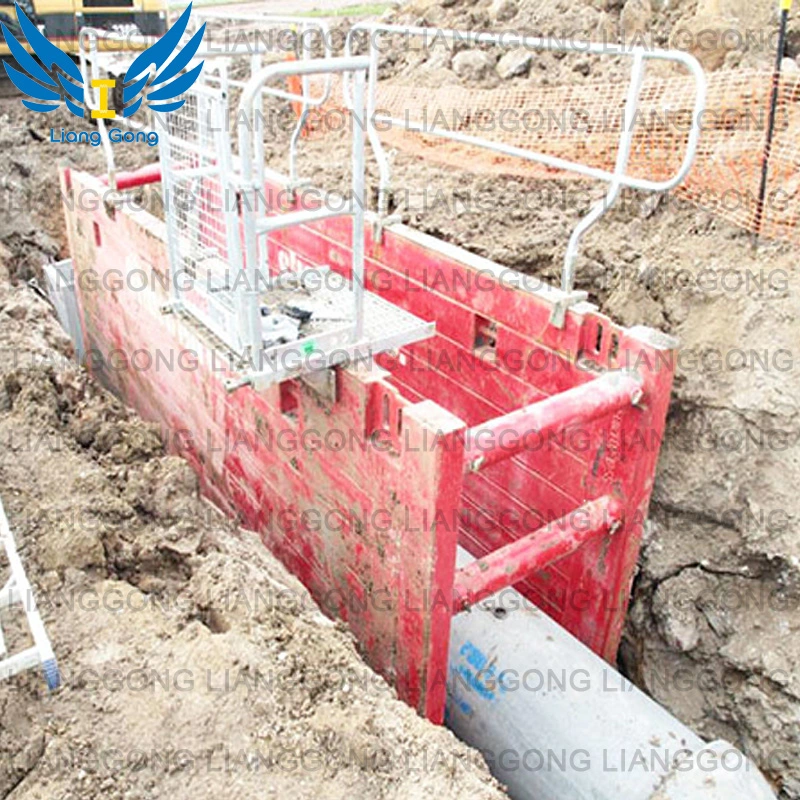 Manufacture Excavation Steel Support Formwork System Trench Shoring/Manhole Box for Pipeline Construction