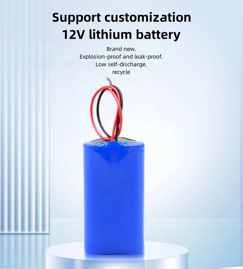 18650 Lithium Battery Pack 12V Large Capacity 1200mAh Medical Device Lithium Battery