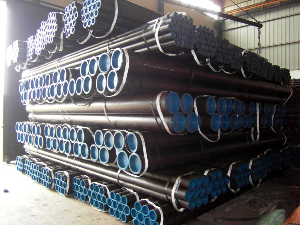 ERW Steel Pipe Line Steel API X50 60 70 80/ASTM A53 Grb/Q235/Ss400 Tupe for Oil Transport