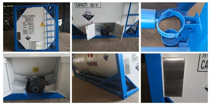 Chinese Manufacturer&prime;s Updated Version of The New Product 20-Foot Hydrochloric and Sulfuric Acid Tank Container