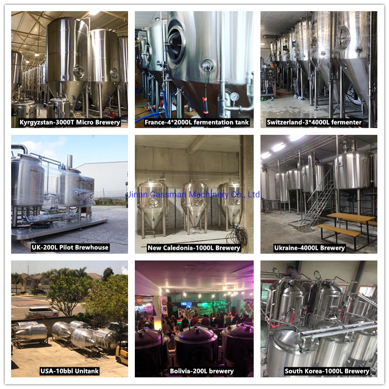 Cassman 1000L Stainless Steel Beer Conical Fermentation Tank for Brasserie