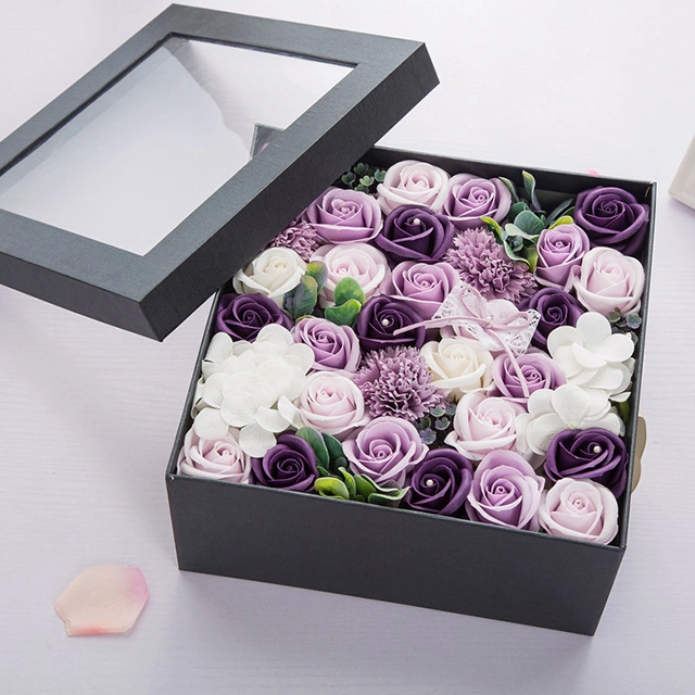 Custom Support Factory Wholesale Flower Box Longsun Round Rose Gift Packaging Boxes Flower