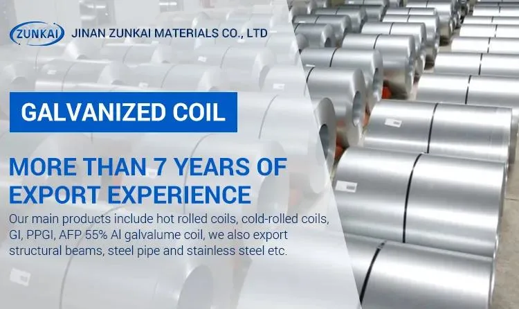 Dx51d Z60g 26 Gauge 1000mm 1220mm Zinc Coated Galvanized Steel Coil