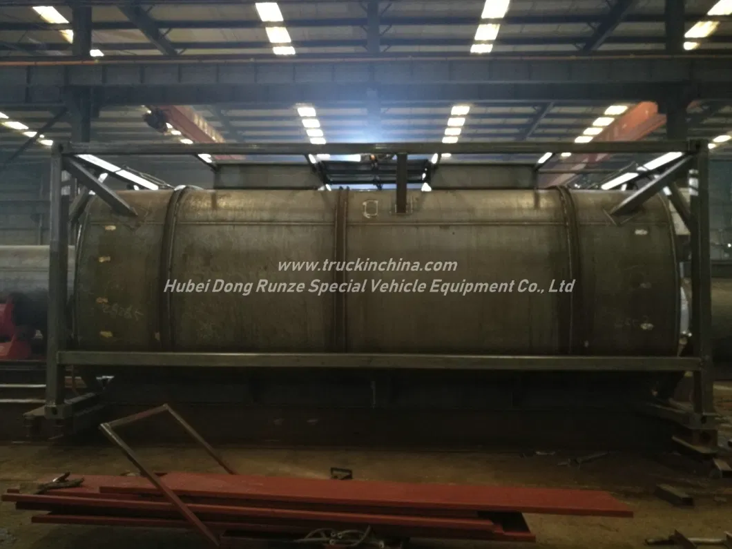 Hydrochloric Acid Tank (ISO 20Feet Container Frame) 22kl HCl Un1789 Max 35% Corrosive