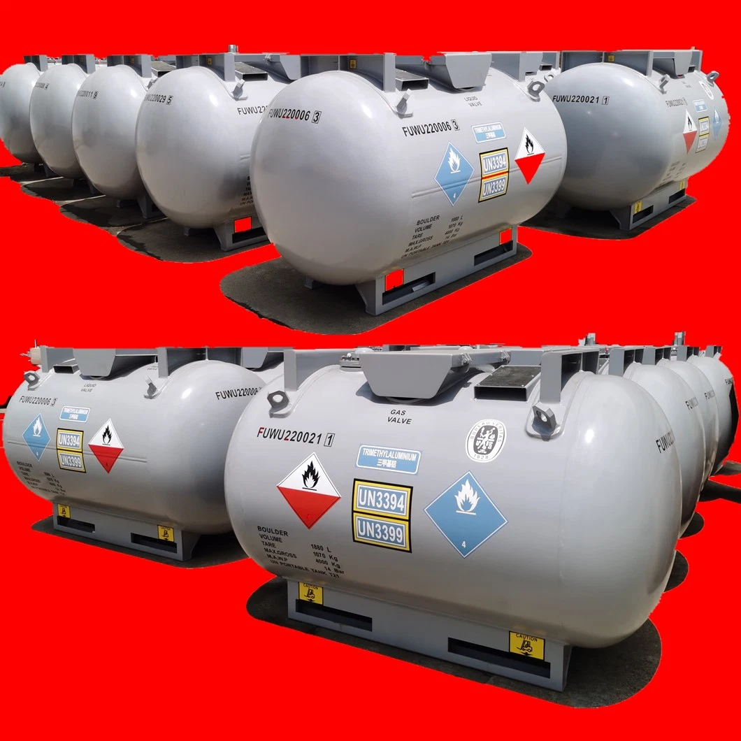 30FT Un 2031 Portable Tank for Corrosive Concentrated Nitric Acid Hno3 (Pure Aluminium Tank 22CBM)