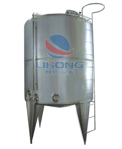 Stainless Steel Sanitary Steam Electric Heating and Cooling Double Jacketed Aging Fermentation Reactor Mixing Balance Buffer Fermenter Fermentor Storage Tank