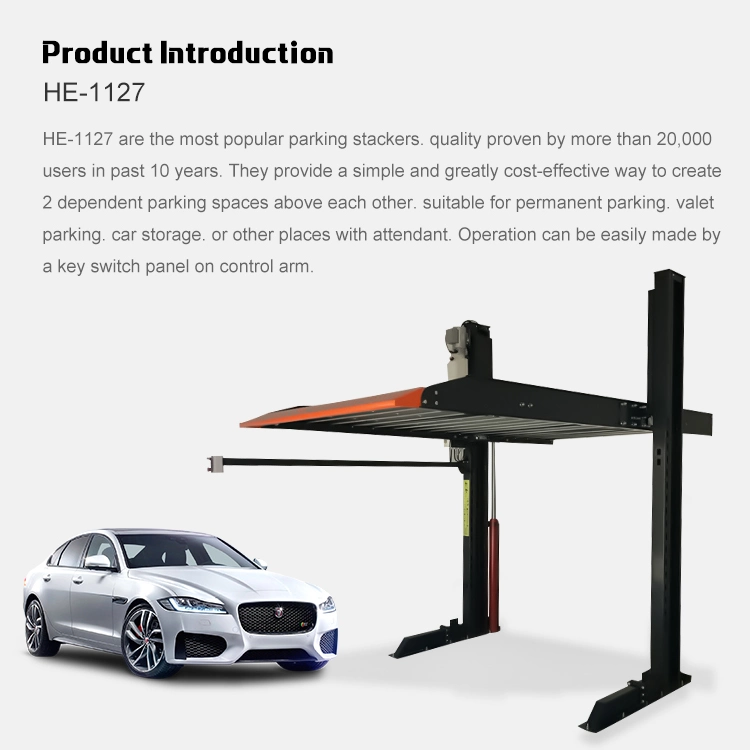 CE Two Post Parking Lift Platform Elevated Car Parking Lift/Car Lifter