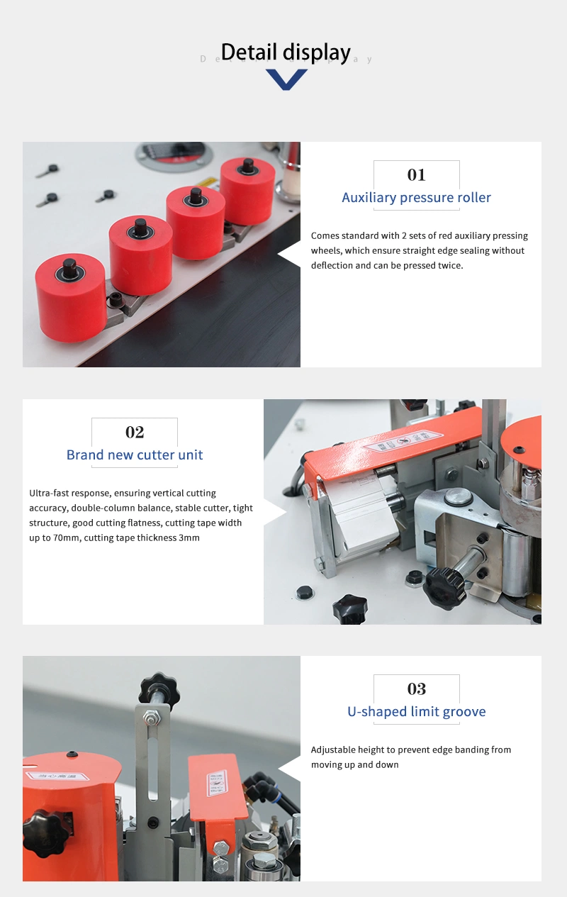 Manual Edge Banding Machine Curve Line Edge Banding for Circle Table Special Shape Furniture