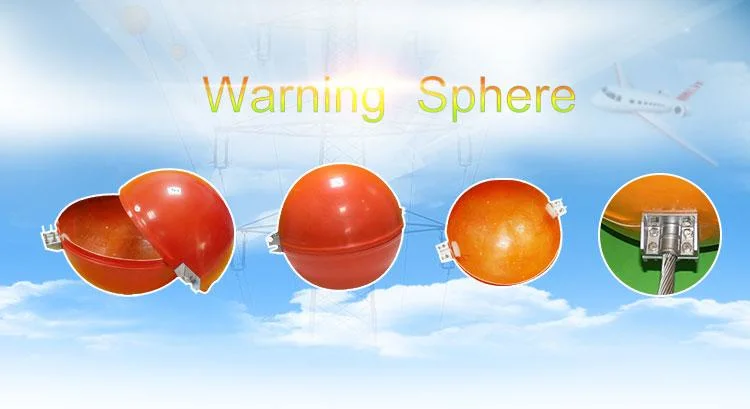 400mm Fiberglass Aircraft Warning Spheres Transmission Lines Spherical Warning