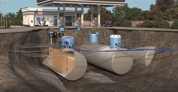 Double Wall Underground Storage Diesel and Gasoline Fuel Tank