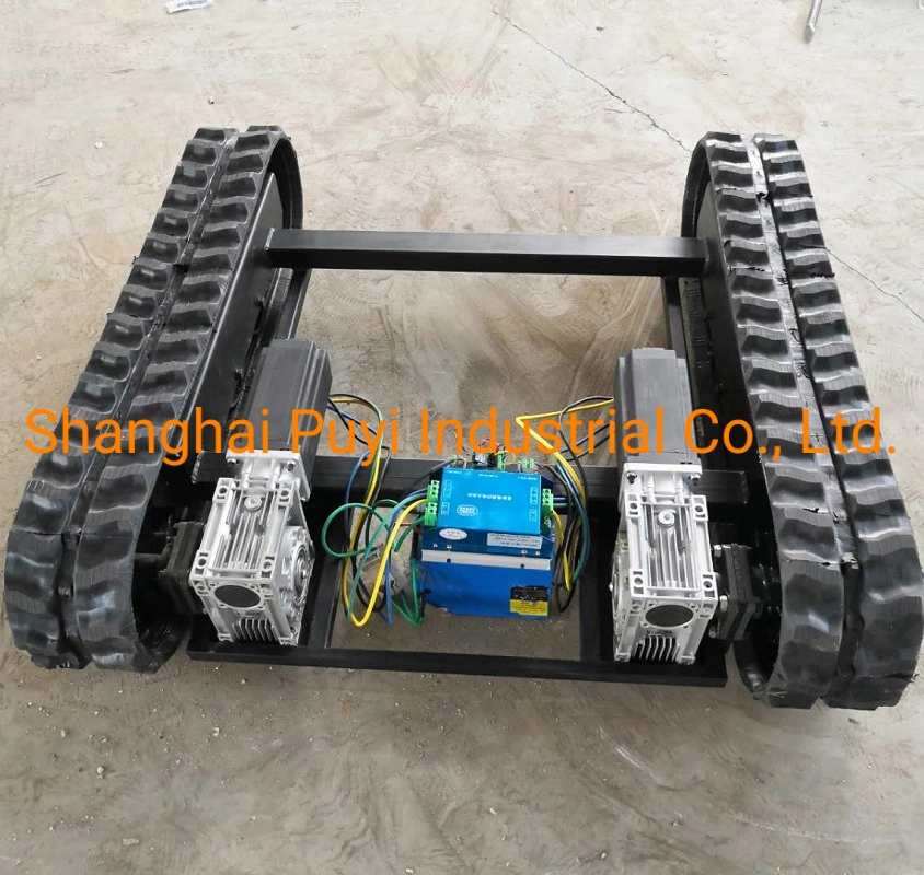 Electronic Moving Chassis Rubber Track Crawler System 700kgs