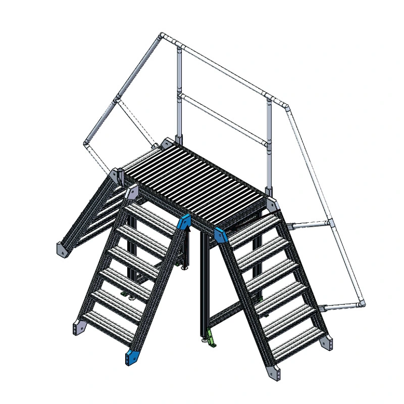 Aluminum Assembly Modular Ladder Platform Catwalks for Machine Maintenance