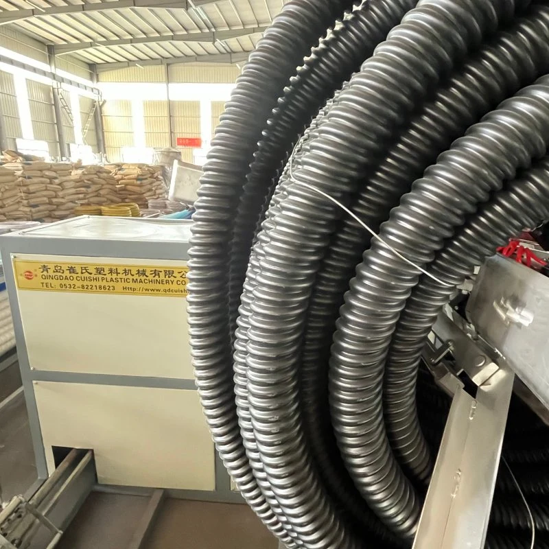 PE PP PVC Plastic Electric Flexible Corrugated Conduit Production Line