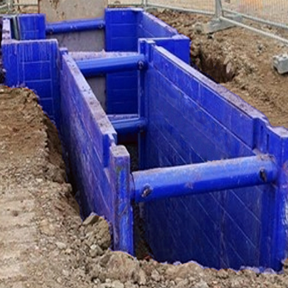 Manufacture Excavation Steel Support Formwork System Trench Shoring/Manhole Box for Pipeline Construction