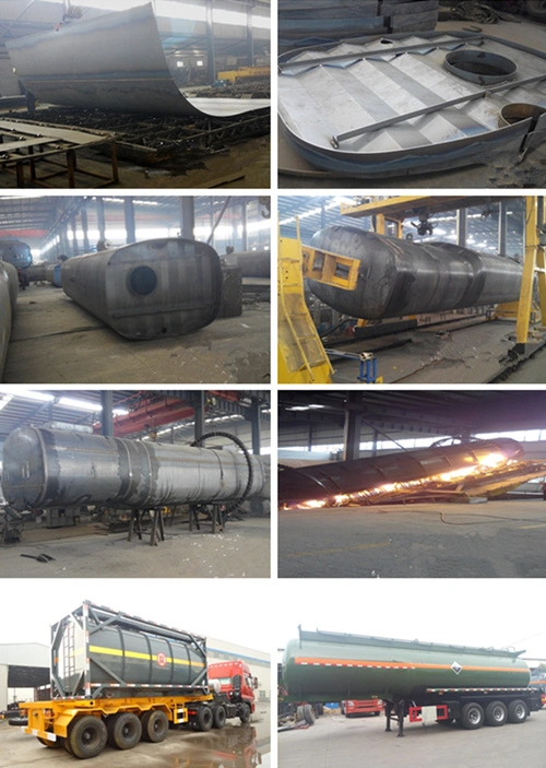 Tri Axles Sulfuric Acid Storage Tank 18m3 20m3 22m3 for Sale