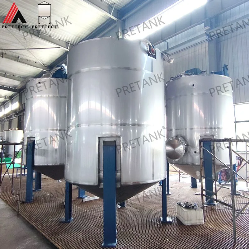 8300L Chemical Tank Stainless Steel Tank Slurry Mixing Tank Jacketed Vessel Storage Tank Liquid Agitator Reactor Tank