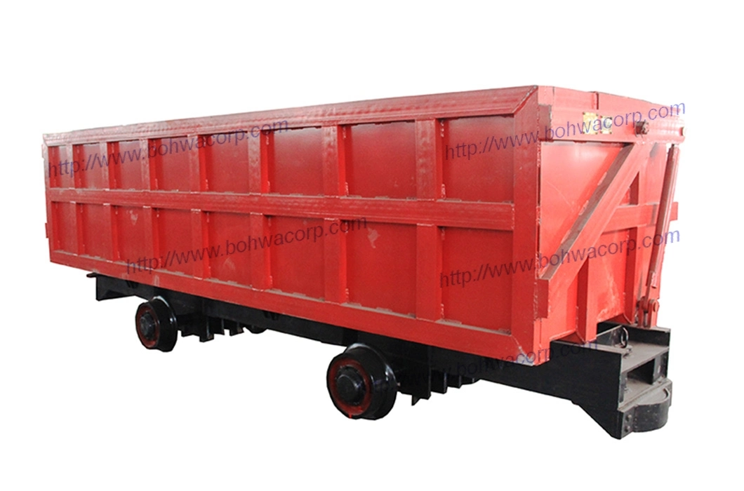 Mineral Side Dump Mining Rail Car Unloading Shuttle Car