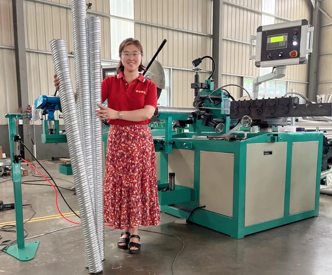 High Quality Prestressed Construction Equipment Post Tension Spiral Metal Pipe Corrugated Round Duct Making Machine/Post-Tension Corrugated Duct Machine