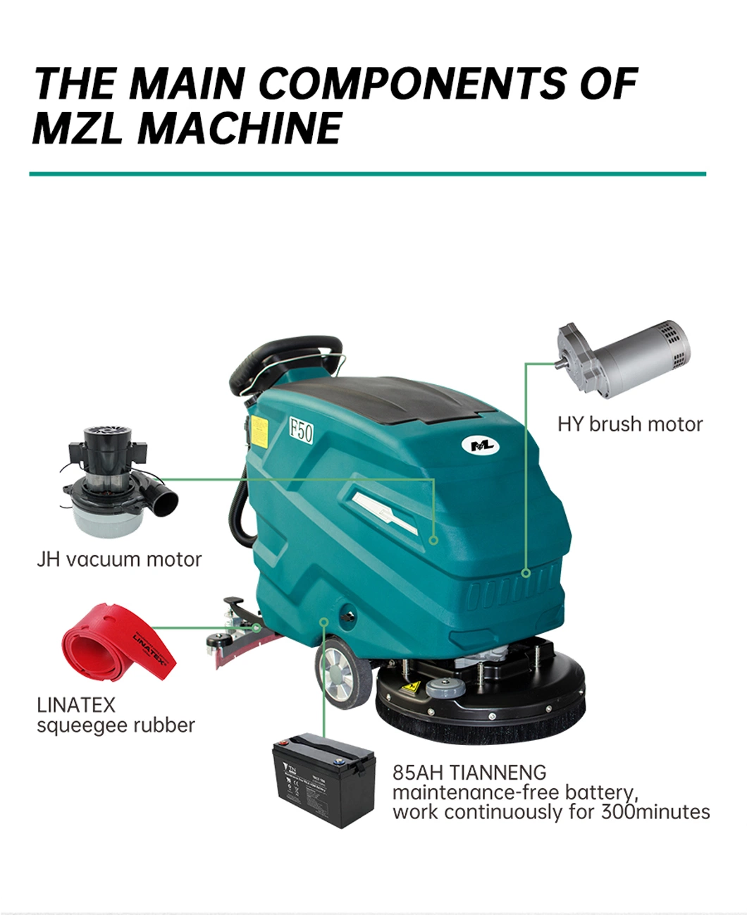 Floor Scrubber Machine for Airport Supermarket Floor Scrubber Cleaning Machine