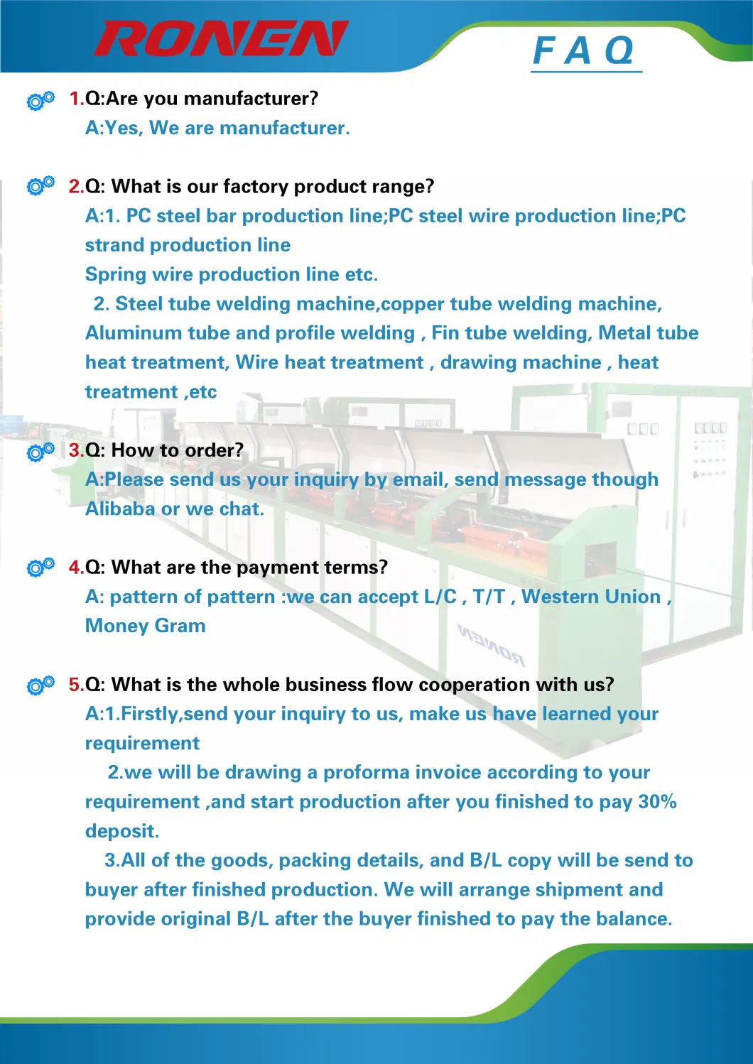 High Efficiency 1X7 PC Strand Production Line