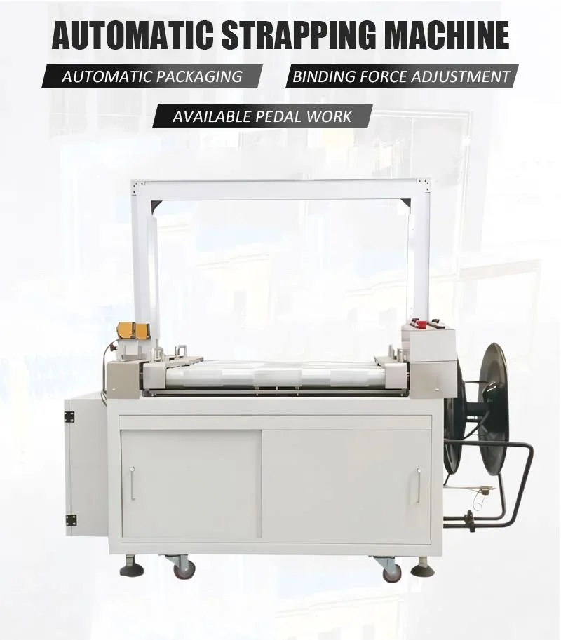 Full-Automatic Operated Easy Table Top Banding Machine Product Line Strapping Machine OPP Bundling Baling Machinery