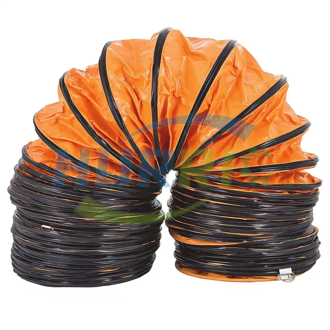 200-1800mm Underground Tunnel Equipment Flexible PVC Positive Pressure Air Hose Duct