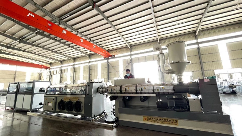 PE PP PVC Plastic Electric Flexible Corrugated Conduit Production Line