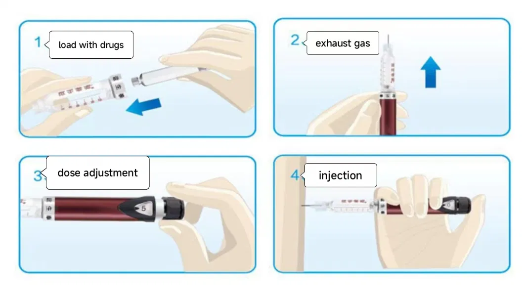 3ml Cartridge Injection Device for Insulin and Growth Hormone