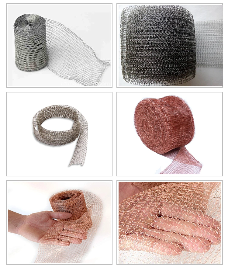 Ultra Fine Copper Knitted Metal Wire Mesh Tube for Electromagnetic Shielding Field