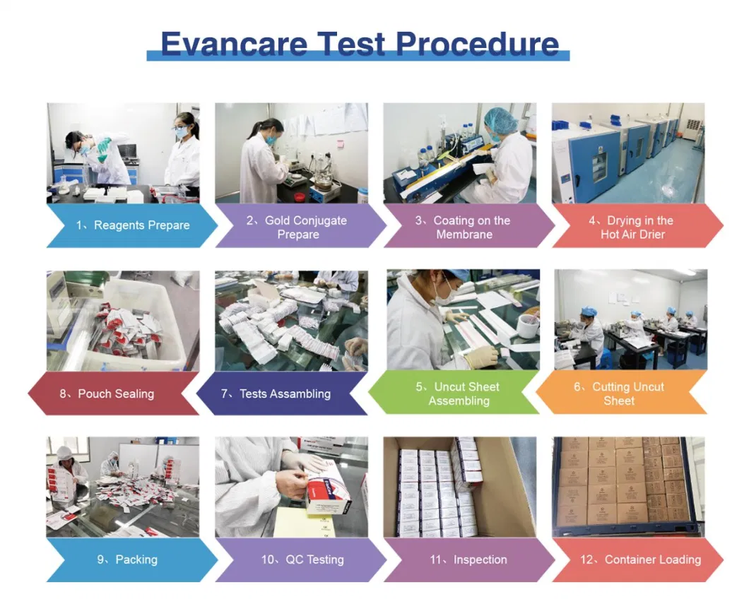 Evancare Urine Analysis Strips&Test Strips Urine Medical Lab Equipments