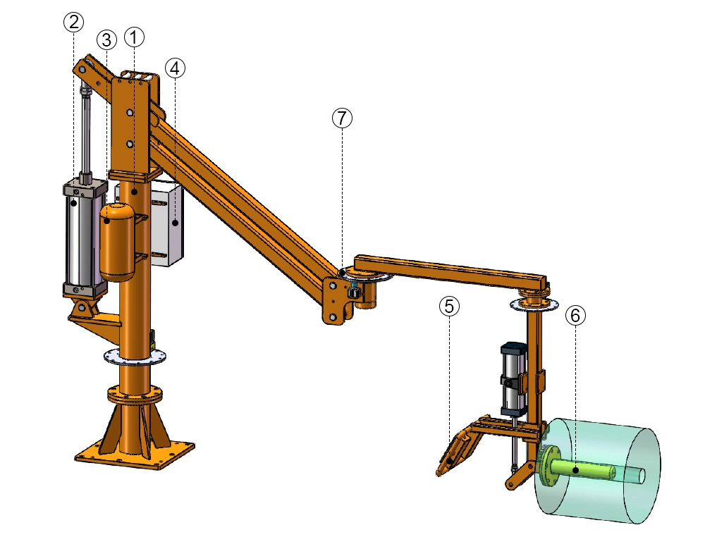 300kg Handling Manipulator Sheet Suction Cup Lifting Equipment Board Suction Crane Plate Robotic Arm Industrial Robot