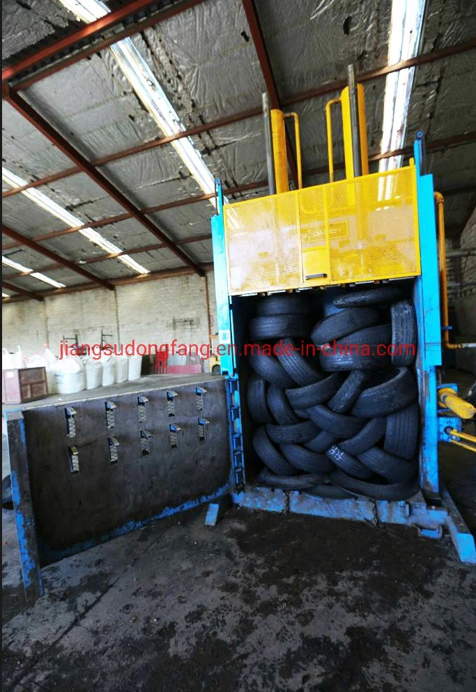 Vertical Baler Compactor Cardboard Cloth Plastic Bottles Baling Press Machine