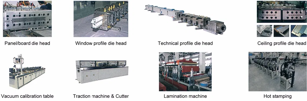 Wholesale Plastic PVC/UPVC Rolling Strip/Groove/Pipe Profile Extruder Prduction Line