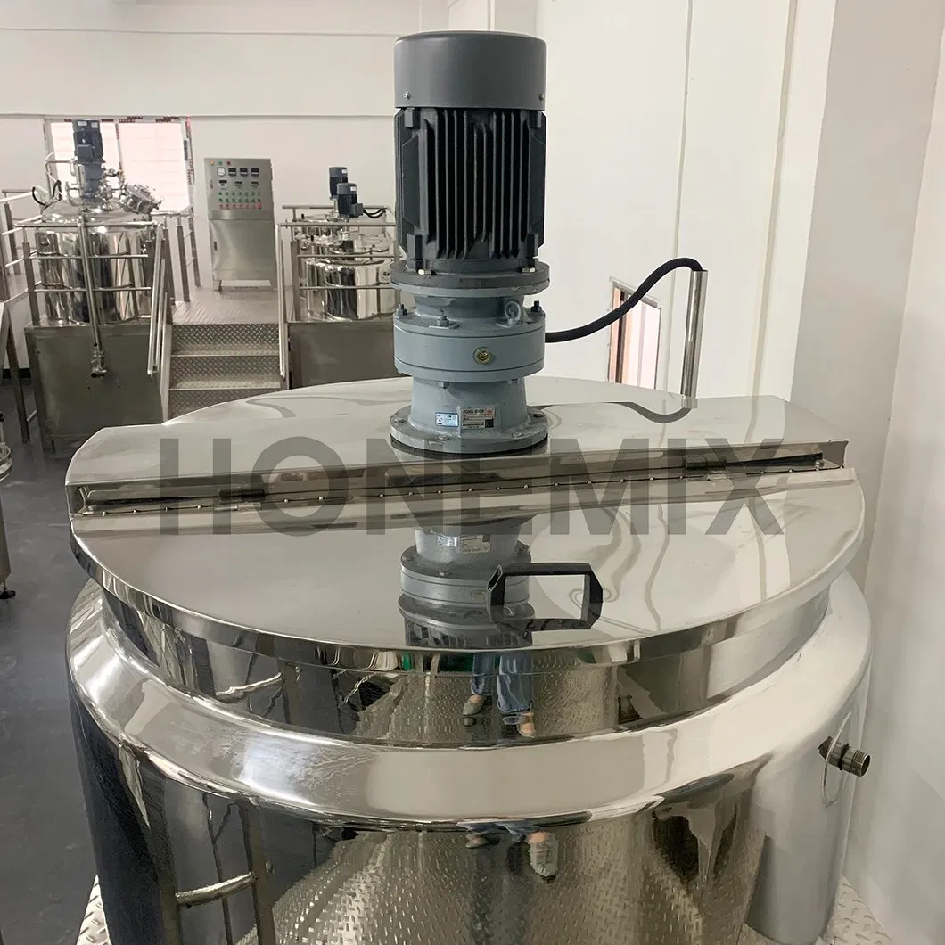 Honemix 2000L Mixer Tank Platform Chemical Mixing Machine Stainless Steel Dish Wash Manufacturing Equipment Liquid Detergent Mixing Tank