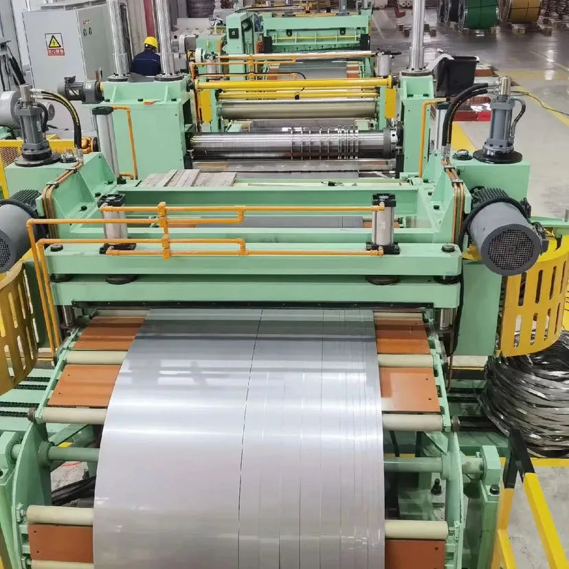 0.1-2 Thickness (mm) Coil Slitting Machine Steel Strip Rewinding Slitting Production Line