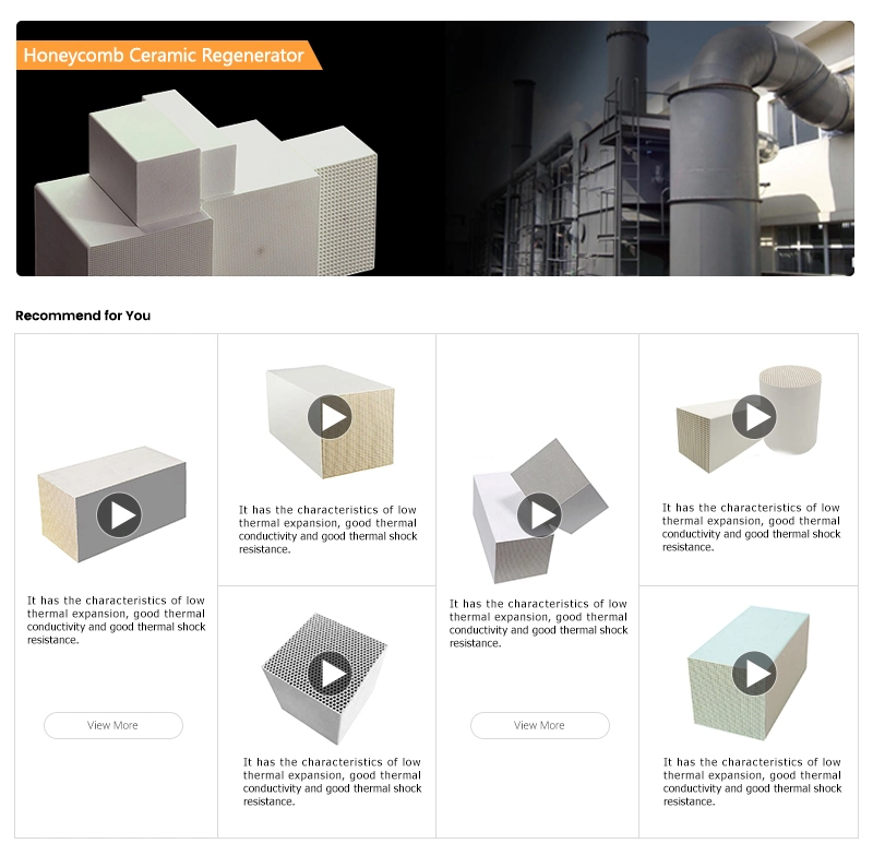 Mullite/ Cordierite Catalyst Substrate Honeycomb Ceramic Regenerator for Rto Heat