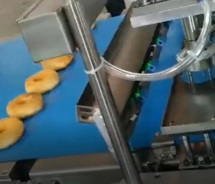 Obaking Industrial Automatic Chocolate Glazed Donuts Production Line Automatic Glazing Machine