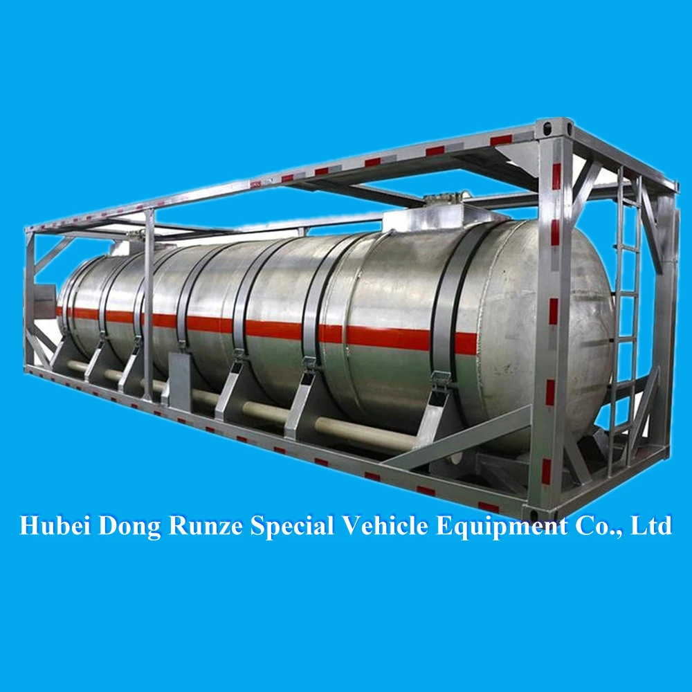 30FT Hno3 Container Tanks for Transport Nitric Acid 98% Concentration (Purity Aluminum 12mm Tank UN 2031)