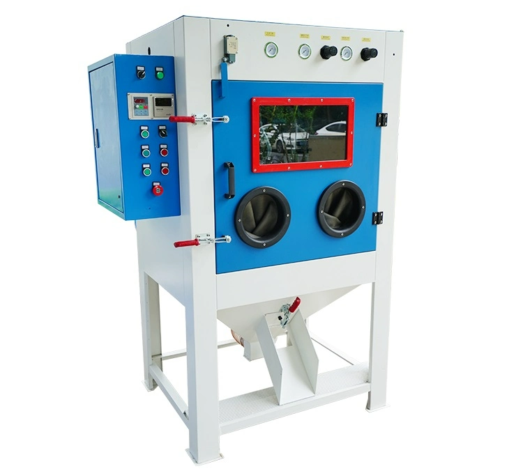 Tumble Basket Sand Blast Cabinet for Batch Small Parts