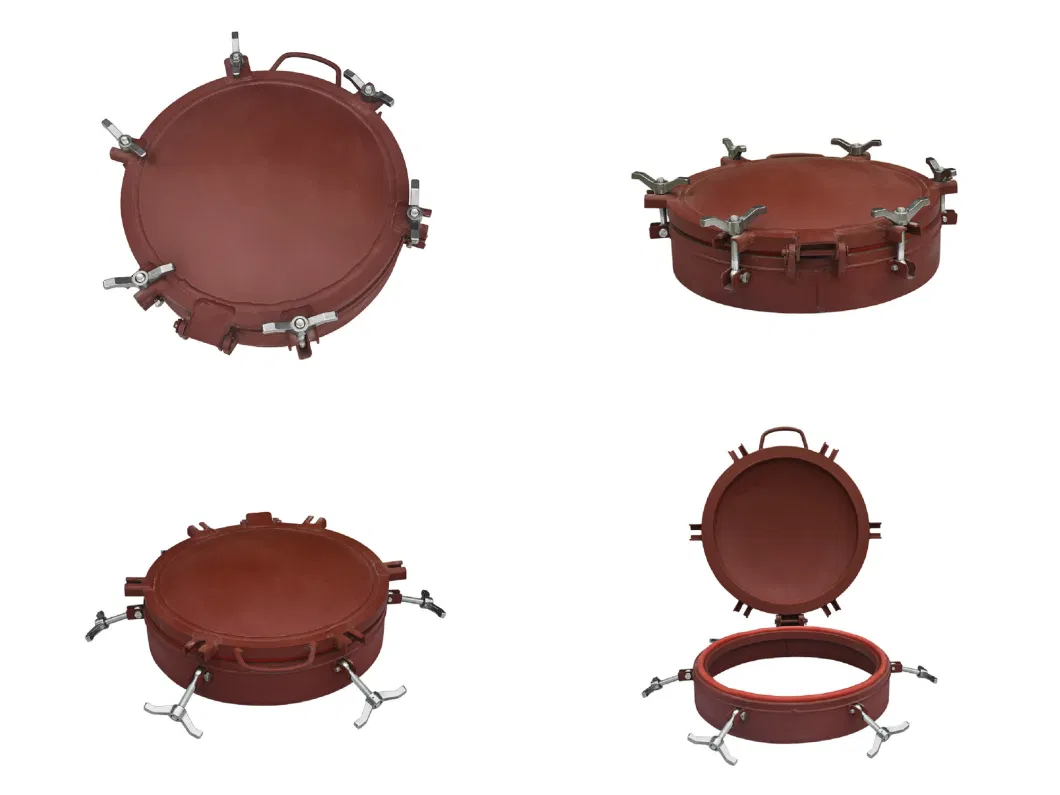 Customizing 4-6-Claw Quick Open Steel Manhole Cover Chemical Sulfuric Acid Tanker, Sanitary Tank Lid