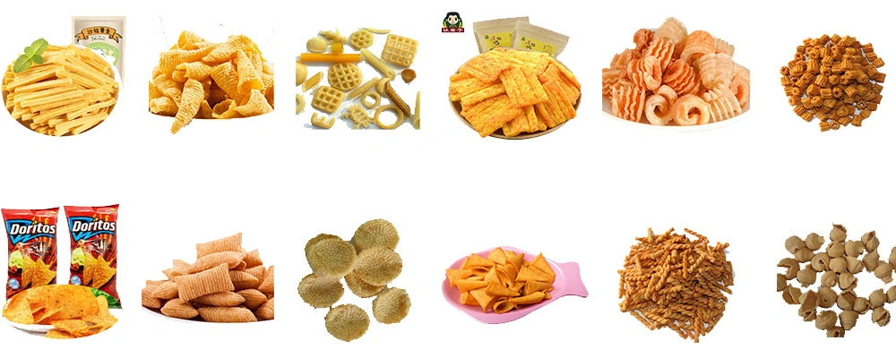 Automatic Crispy Chips Salad Bugles Chips Making Machine Production Line
