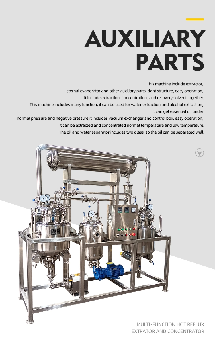 Chinese Herbal Plant Maca Extract Extraction Equipment with Small Extraction Tank
