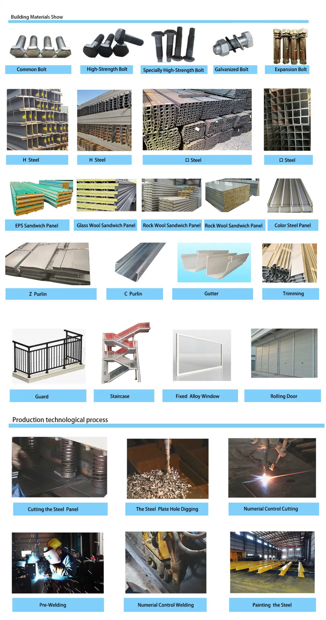 Prefabricated Steel Structure Plant Industrial Prefab Steel Structure Factory Pre-Engineered Steel Structure Workshop/Building with Sales